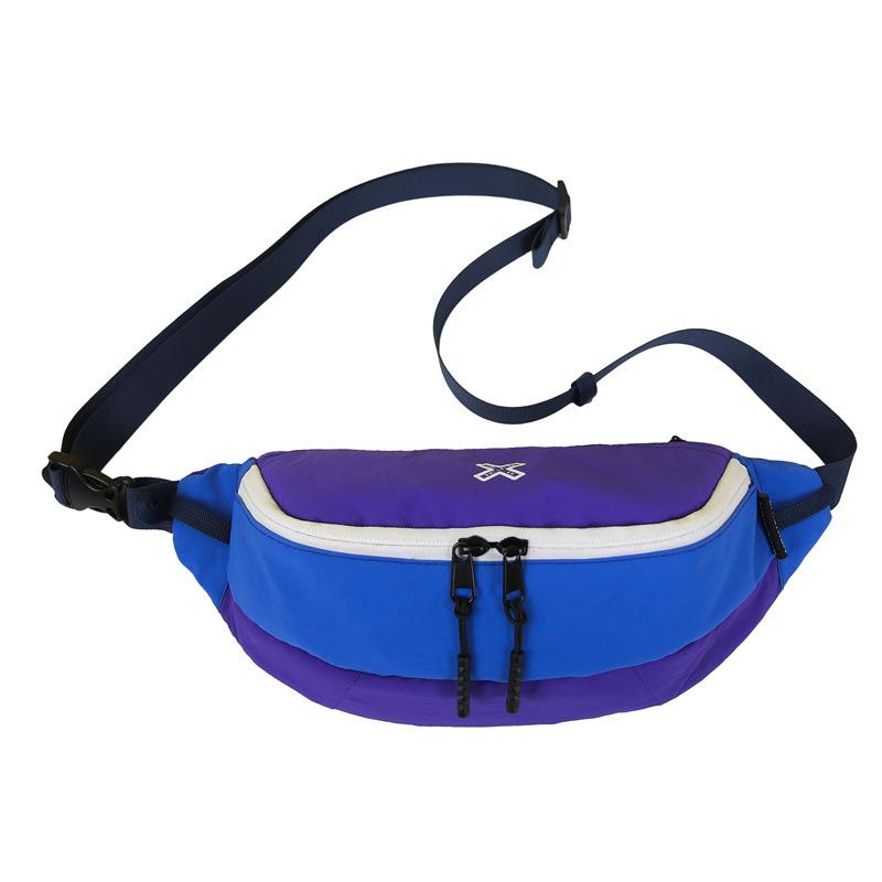 

Fashion Korean version of simple contrasting colors ins men s and women s tide travel breast bag summer new exquisite simple shoulder bag women