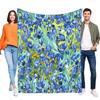 Floral Design Blanket Soft Cozy Throw for Bed, Sofa, or Travel Ideal Gift for All Seasons and Occasions, Lightweight and Easy To