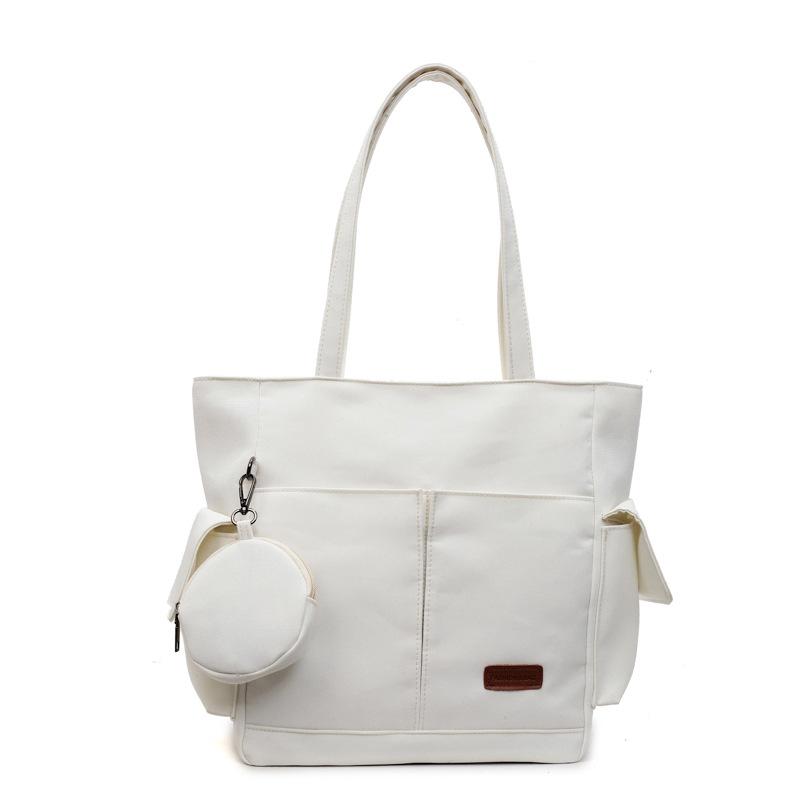 New shoulder bag canvas simple fashion handbag large capacity women's backpack multi-function handbag