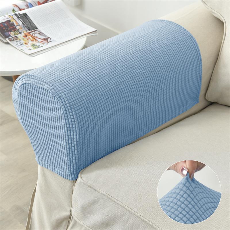 2pcs/set Jacquard Armchair Slipcovers Stretch Armrest Covers for Chairs Couch Sofa Armrest Covers Non-Slip Furniture Protector 2pcs armrest cover