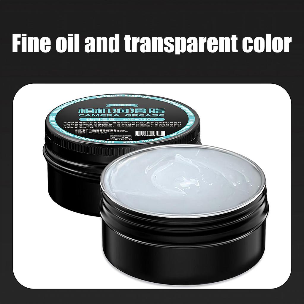 30g Camera Lens Lubricant Oil Anti-Stuttering Rust-Proof Shutter Parts Camera Helicoid Grease for Men Lover Travel Beginner