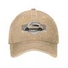 My drawing of the iconic Japanese roadster sports car RF with background  Baseball Cap custom Hat Luxury Cap Boy Womens