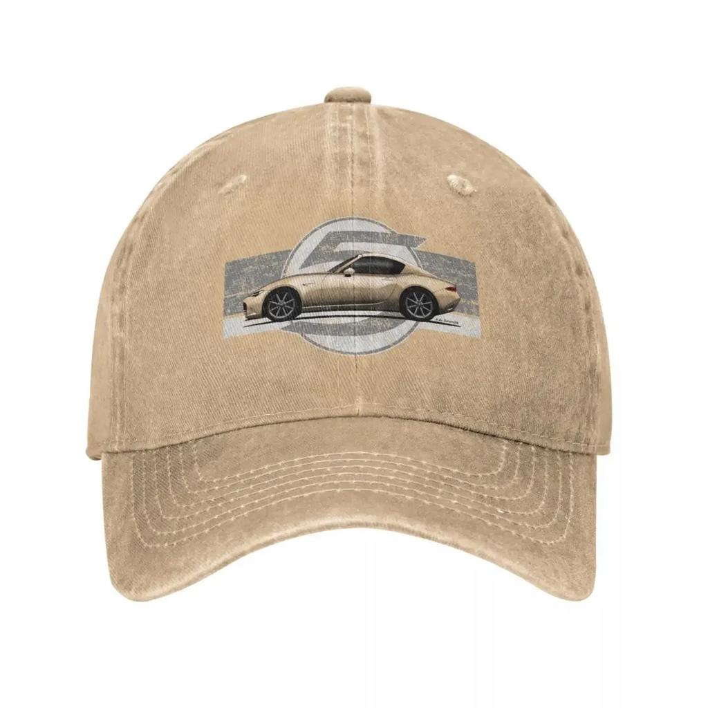 My drawing of the iconic Japanese roadster sports car RF with background  Baseball Cap custom Hat Luxury Cap Boy Womens