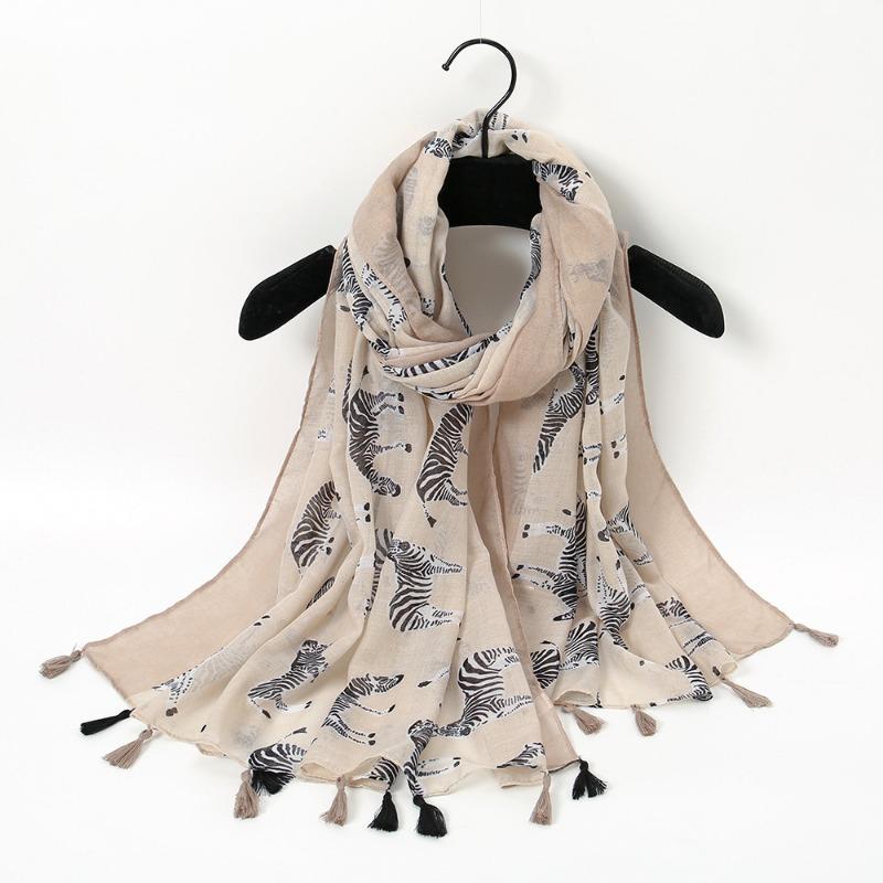 Autumn and winter small fresh rendering ink painting butterfly printing warm shawl, travel beach towel cotton and linen feel scarf