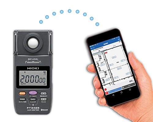 HIOKI illuminance meter FT3425 with Bluetooth wireless technology