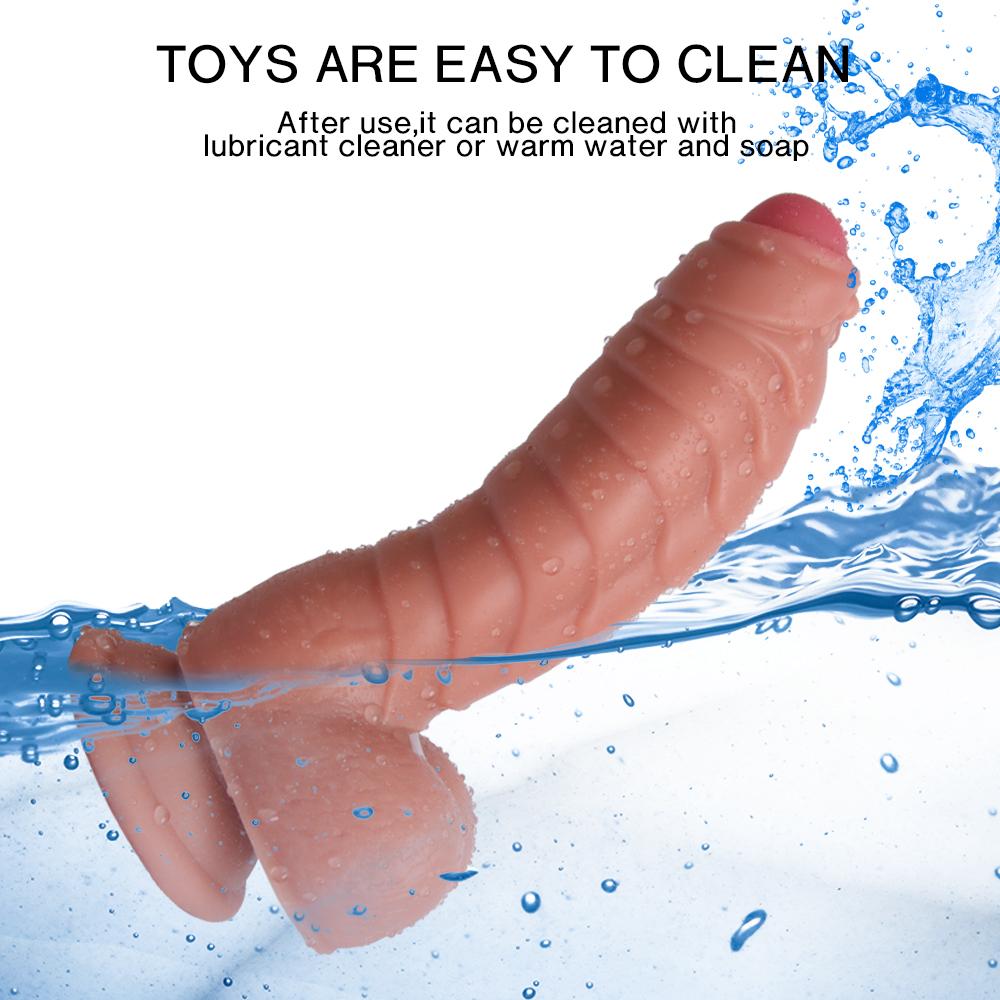 Realistické dildo Přísavka Sex Toys For Women Penis Obrovský silikonový Dick Žena Masturbace Soft Cock