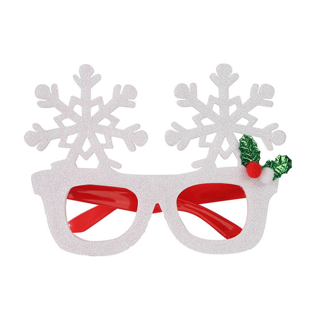 Funkelnde Schneeflocken-Brille für Weihnachtsfeiern Ergonomische Kopfbedeckung Leichte festliche Kostümaccessoires