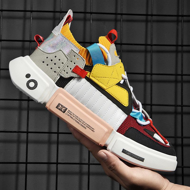 New men's casual fashion personality breathable light trend sports style men's casual trendy shoes board shoes