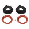 X AUTOHAUX H11 LED Headlight Adapter Base Bulb Socket Retainer Holder Universal Car Black 2pcs
