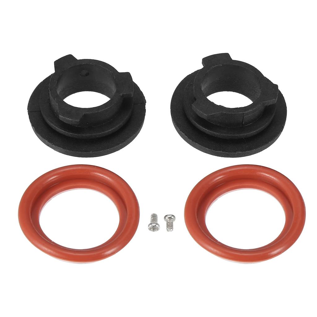 X AUTOHAUX H11 LED Headlight Adapter Base Bulb Socket Retainer Holder Universal Car Black 2pcs