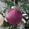 12Pcs/Set 6CM Velvet Christmas Ball Ornament Shatterproof Plastic Reusable Holiday Xmas Tree Hanging Flocked Ball Decoration Pendant
