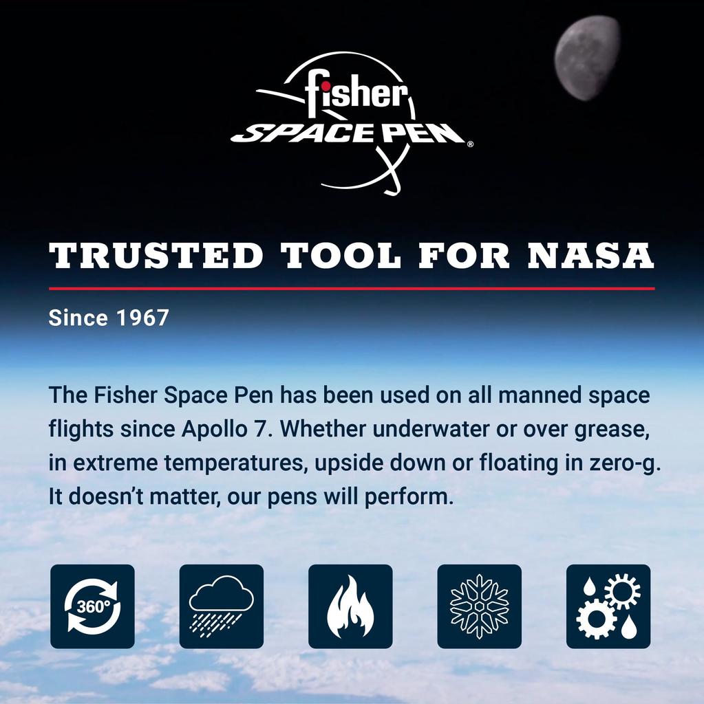 Fisher ASTRONAUT Ballpoint Pen Chrome 1010034 AG-7