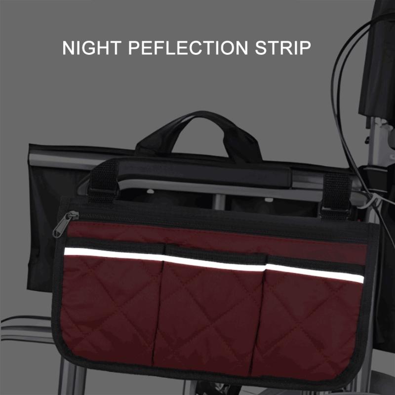 Multifunction Shopping Wheelchair Bag Large Disabled Aid Carry Bag Backpack Handicap Aid Equipment