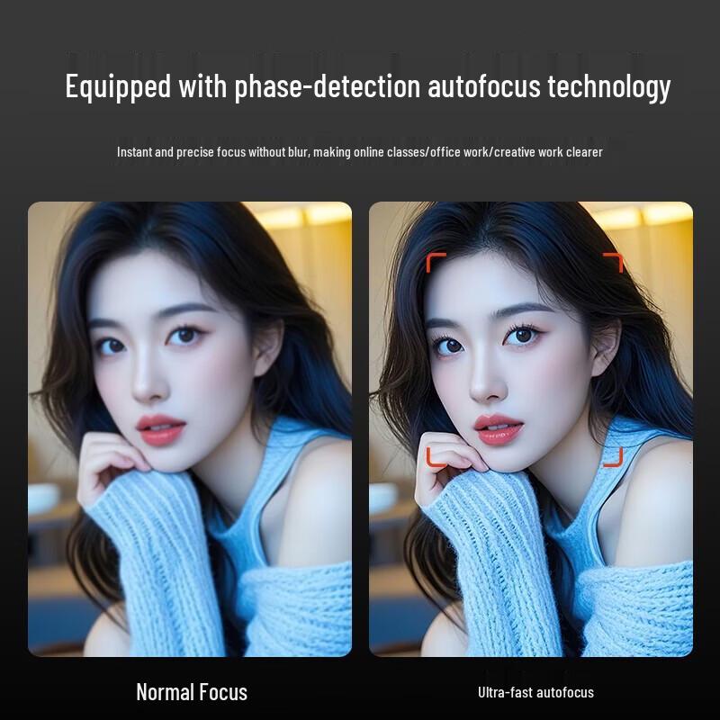 Huiboshi T30 4K USB Webcam with Dual Microphones and Autofocus