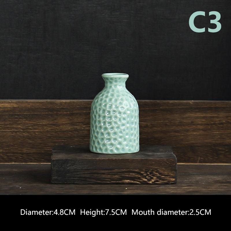 

Ins Керамическая ваза для цветов Nordic Hydroponics Вазы Креативный декор комнаты Мини-цветы Растения Бутылочные горшки Настольное украшение Цветная ваза