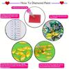 15Pcs/Set Diy Handmade Artificial Diamond Painting Stickers, Free To Stick Cartoon Alien Stickers
