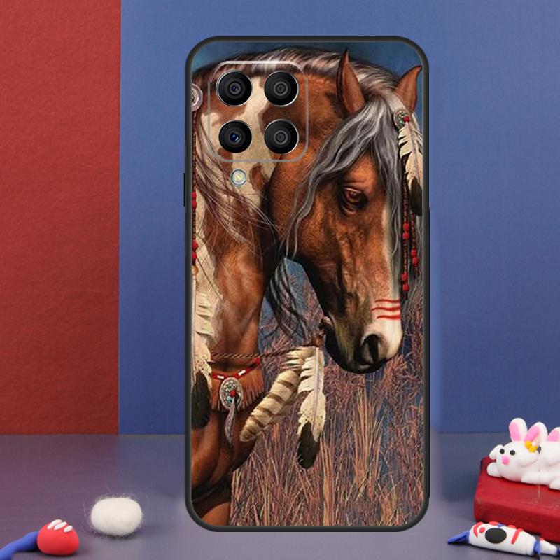Bemalte Kunst-Hülle für Pferde für Samsung Galaxy M13 M53 M06 M16 M31 M11 M35 M55 M15 M56 M36 M12 M32 M52 M14 M34 M54
