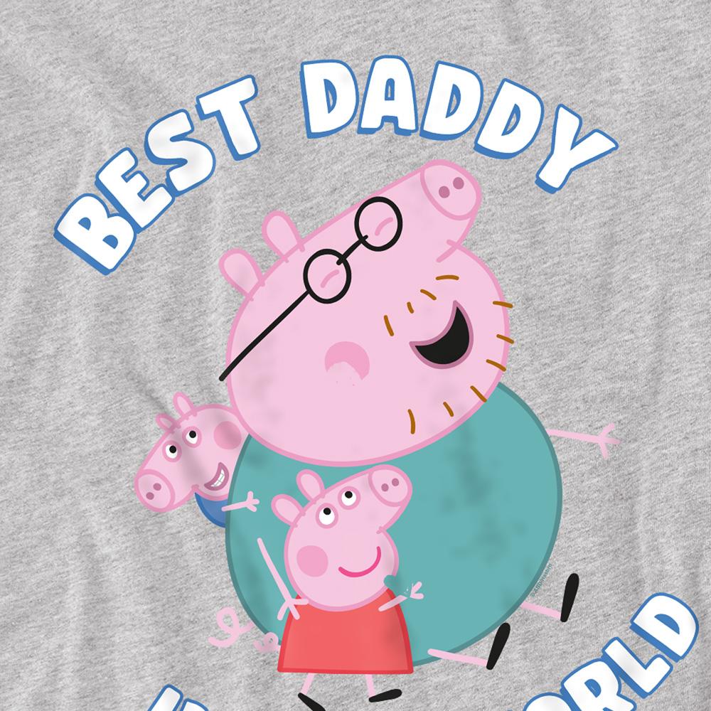 Peppa Pig Unisex Adult Best Daddy In The World T-Shirt