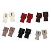 Women Leg Warmers Knitted Gaiters with Buttons Warm Boot Cuff Sock Girl Short Boot Cuffs for Autumn Winter Daily Outings Street Dating