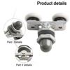 Shower Door Rollers 4pcs Accessories Bathroom Household