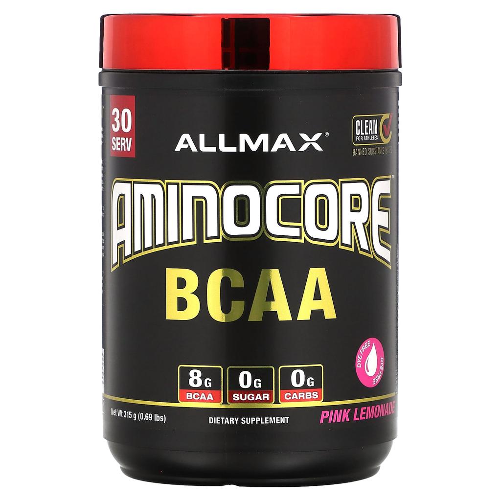 ALLMAX, AMINOCORE BCAA, Pink Lemonade, 0.69 Lb (315 G)