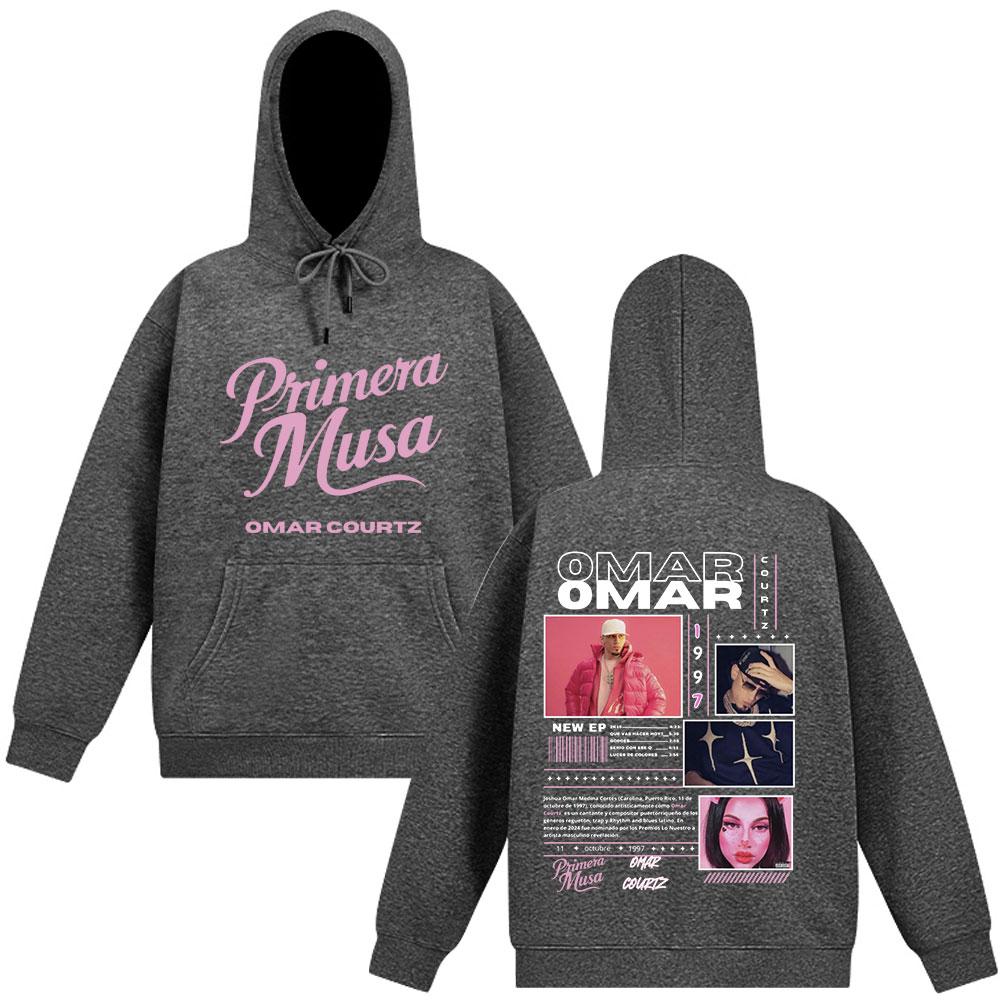 Omar Courtz Primera Musa Album Tour Merch Sweatshirts Men Women Long-sleeved Comfort Pullovers Autumn Winter Casual Man Hoodie
