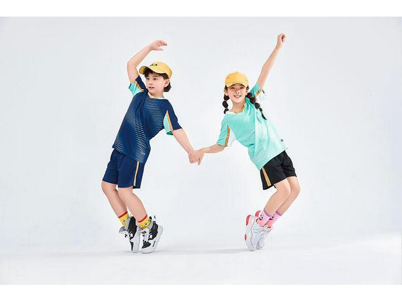 Unisex bedruckter Fußballteam-Trainingsanzug - für Erwachsene & Kinder, kurzärmelig, atmungsaktives Material