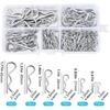 100 pcs Cotter Pins Spring Connectors 2 Mm, R-Clips Splint Assortment Galvanised Spring Pins Safety Pins Set