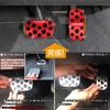 LEXLEYS Alphard 20 Series 30 Series Aluminum Pedal Accelerator Brake Cover No Tools Required Rubber Cover Custom Dress Up Parts Non-Slip (Red)