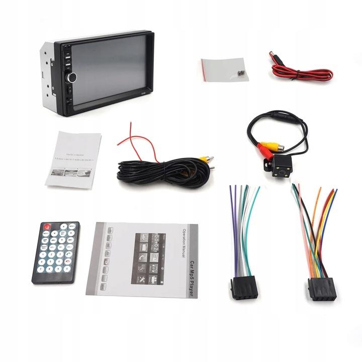 Z Całym Zestawem Stylu Radio Samochodowe 7018B 7'' 2Din Fm Bluetooth Mp5