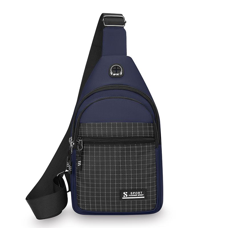 Nová multifunkční náprsní taška Pánská módní trendová taška přes rameno z oxfordské tkaniny Ležérní voděodolná taška messenger v korejském stylu Kabelka