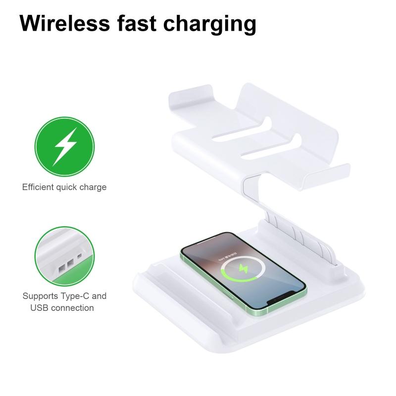 VR esktop Mount for   2 Headset Wireless Phone Charger Phone Mount Cellphone Quick Charger