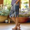 Women's Printing Pants Fashionable Pocket Elastic Waist Casual Shorts
