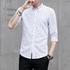 2026 Mens Business Casual Long Sleeved Shirt Men Shirt Classic Striped Male Social Dress Shirts Male Formal Plain Shirt