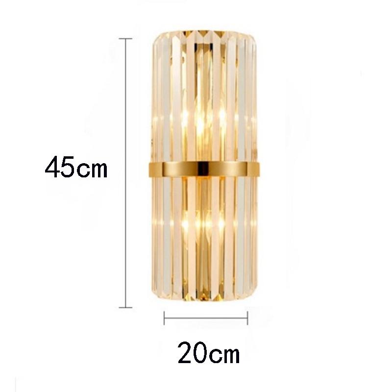 

Хрустальный настенный светильник, роскошный современный светодиодный настенный светильник, крытый золотой настенный светильник для гостиной, спальни, прикроватная лампа, домашний декор, Luminarias No Bulb золотой