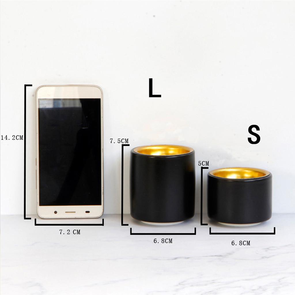 Ceramic Burner House Office Yoga Decoration , Black L, as described