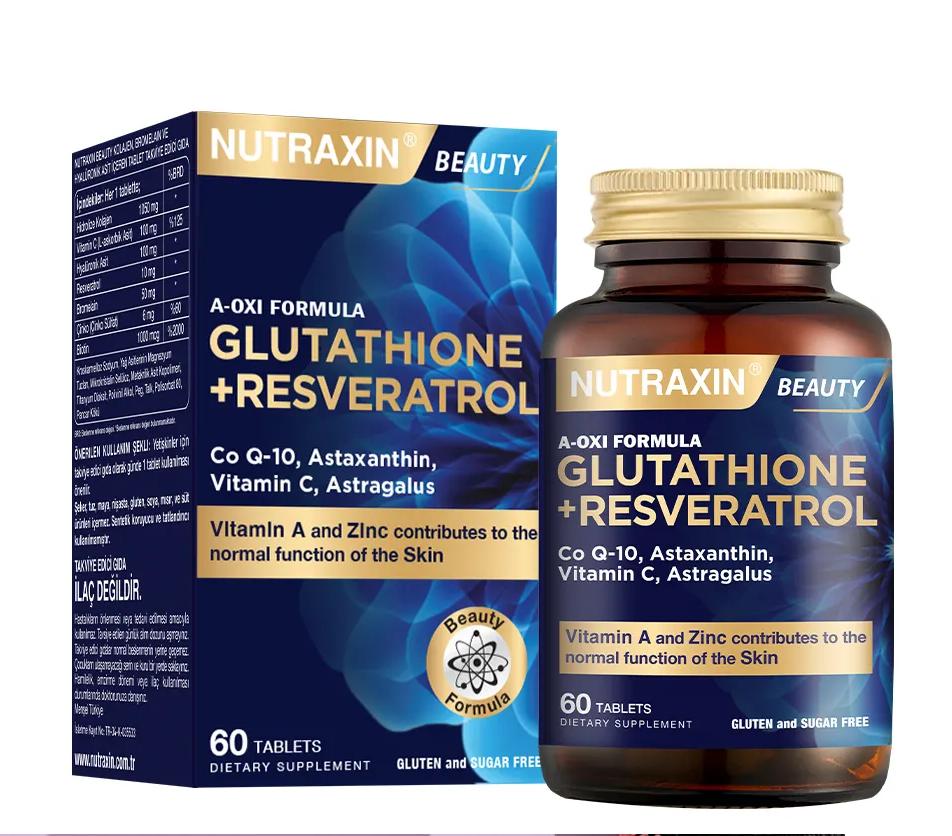 

Nutraxin Глутатіон+Ресвератрол 60 таблеток