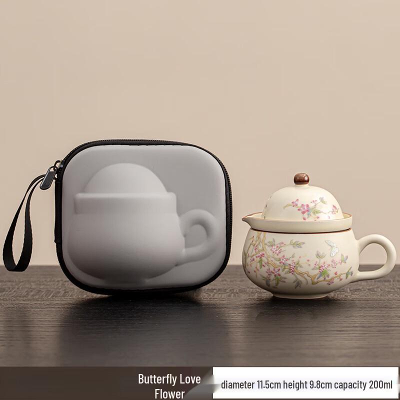 Shangqi Portable Ceramic Single-Person Travel Tea Set