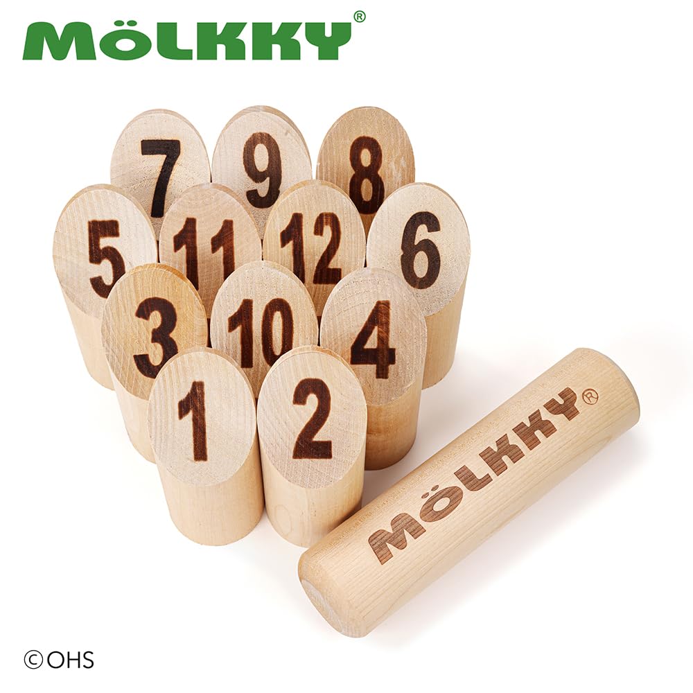 Japanese NEW Model TACTIC OHS Outdoor Mölkky (Official Product, MOLKKY) (Authentic, Official, Supply, Play, Tournament, Sports, Popular)