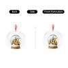 Christmas Ornament 2D 26 Letters Yellow Crystal Ball Acrylic Snowman Scene Festive Car Tree Hanging Decor Accessory