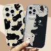 Black Cat Casing For OPPO Reno 15 15F 14F 12F 11F 13F 13 14 12 11 A6 A5 Pro A79 A60 Realme C53 C55 C65 C63 C67 C75 Case Cover