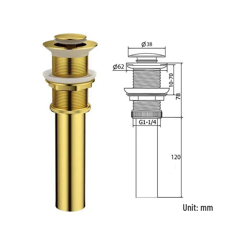 Stainless Steel Pop-Up Basin Drainer