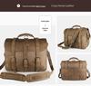 Jiameda Men's European & American Style Briefcase Handbag Crossbody Backpack