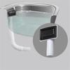 For Sink Overflow Pipe Stainless Steel Square Gray Adjustable Extension Pipe with Leak Proof Sealing for Kitchen Use