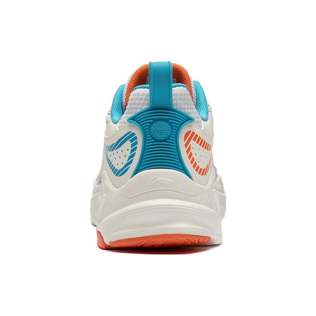 LiNing Meteor Slip-Resistant Cushioning Wear-Resistant Low-Top Running Shoes Ivory Sea Blue ARXT009-2