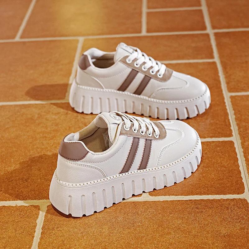 

Fashion Autumn and Winter Fashion Casual Women s Shoes Versatile Edition Thick Increase Dad Shoes High Bottom Breathable 40 хаки