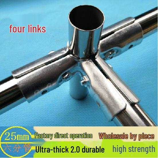 25mm Edelstahl T-förmiger Rohrverbinder für Kleiderständer & Gewächshäuser