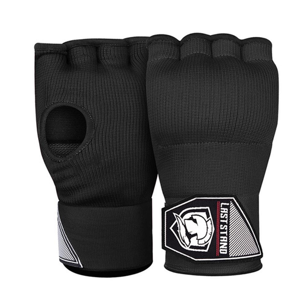 1 Paar Gel Bokshandschoenen Handwraps Verstelbare Halve Vinger Handschoenen Ondersteuning met Lange Polsband MMA Boksen Handbeschermingsuitrusting
