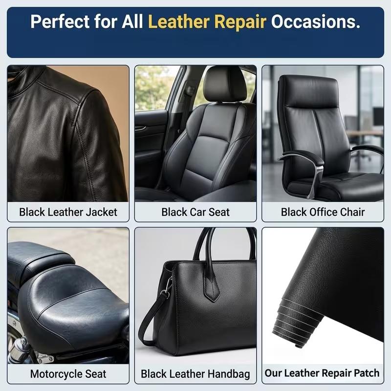 Car Seat Leather Repair Tape Self-Adhesive Patch Fix Peeling Cracked Upholstery DIY Auto Interior Restoration Sticker