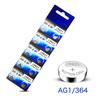 Pack Of 10 AG0/LR521 AG1/LR621 AG3/LR41 AG4/LR626 AG13/LR144 AG10 Alkaline Button Battery 1.55VCoin Cell For Electronics